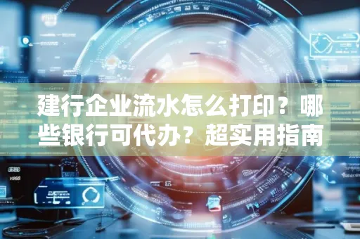 建行企业流水怎么打印?哪些银行可代办?超实用指南来了!