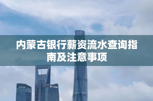 内蒙古银行薪资流水查询指南及注意事项