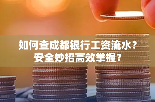 如何查成都银行工资流水?安全妙招高效掌握?