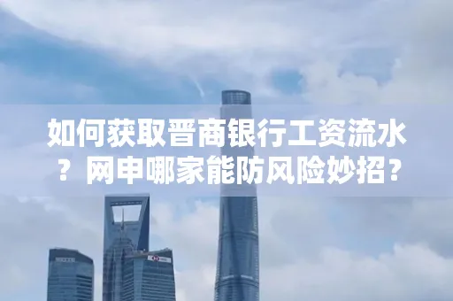 如何获取晋商银行工资流水？网申哪家能防风险妙招？