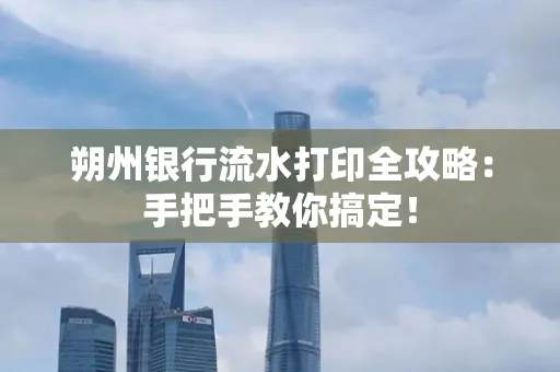 朔州银行流水打印全攻略:手把手教你搞定!