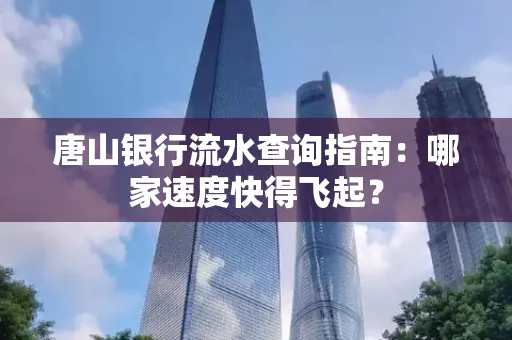 唐山银行流水查询指南:哪家速度快得飞起?