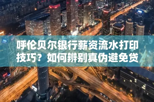 呼伦贝尔银行薪资流水打印技巧?如何辨别真伪避免贷款风险?
