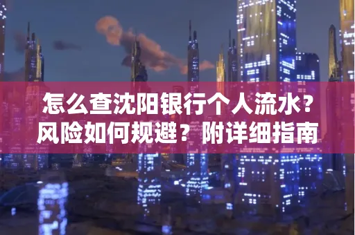 怎么查沈阳银行个人流水?风险如何规避?附详细指南