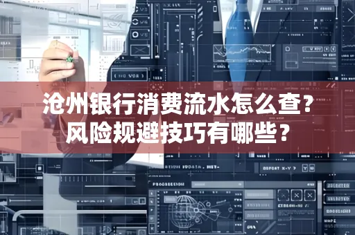 沧州银行消费流水怎么查?风险规避技巧有哪些?