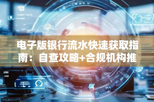 电子版银行流水快速获取指南:自查攻略+合规机构推荐