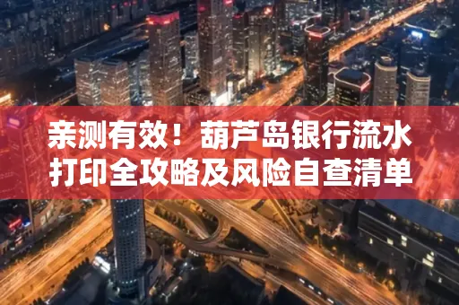 亲测有效!葫芦岛银行流水打印全攻略及风险自查清单