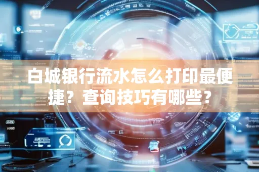 白城银行流水怎么打印最便捷?查询技巧有哪些?
