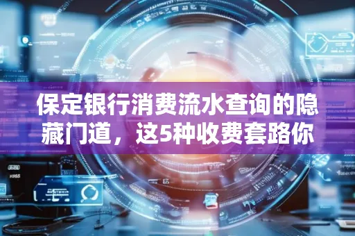 保定银行消费流水查询的隐藏门道,这5种收费套路你知道几个?