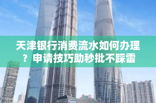 天津银行消费流水如何办理?申请技巧助秒批不踩雷