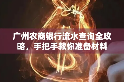 广州农商银行流水查询全攻略,手把手教你准备材料