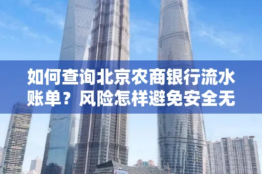 如何查询北京农商银行流水账单？风险怎样避免安全无忧？