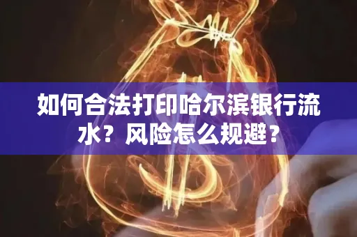 如何合法打印哈尔滨银行流水?风险怎么规避?