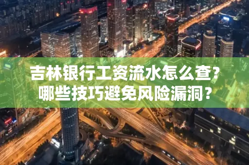 吉林银行工资流水怎么查?哪些技巧避免风险漏洞?
